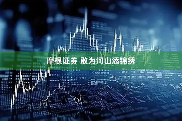 摩根证券 敢为河山添锦绣