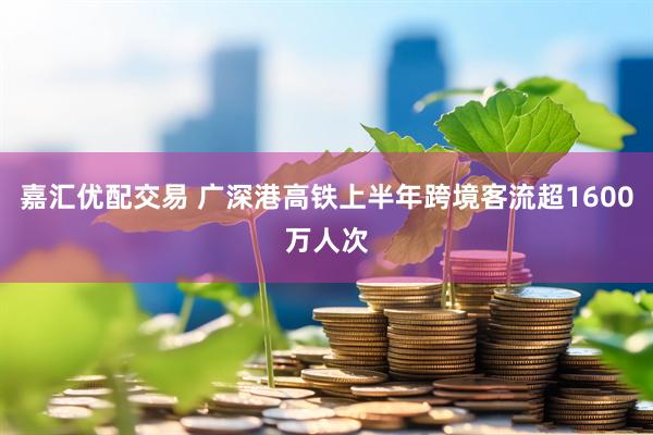 嘉汇优配交易 广深港高铁上半年跨境客流超1600万人次